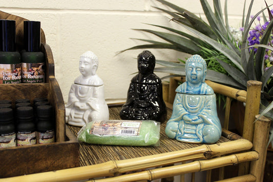 Sitting Buddha Oil Burner