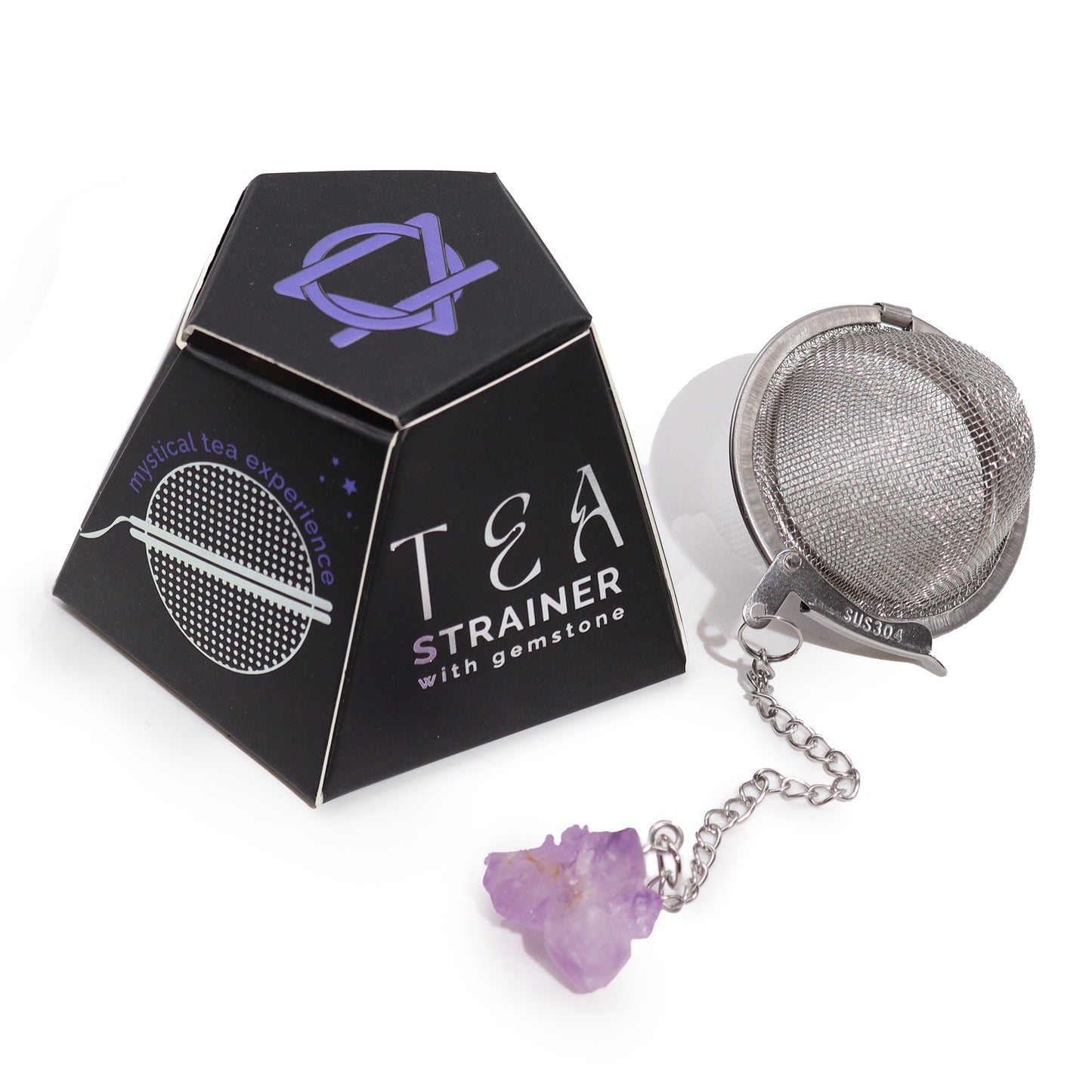 Raw Gemstone Tea Strainers